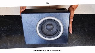 Dual Subwoofer enclosure Heavy Bass best car audio Making a Car underseat Sub Box Bass Boosted [upl. by Kistner]