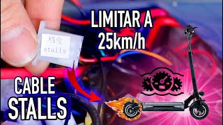 COMO LIMITAR A 25KMH Y DESLIMITAR TOTALMENTE CUALQUIER PATINETE ELECTRICO CABLE STALLS [upl. by Dulce]