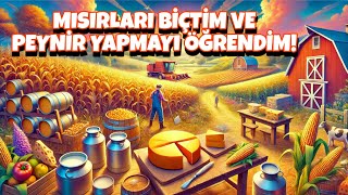 Mısırları Biçtim ve Peynir Yapmayı Öğrendim Ranch Simulatör 13 Bölüm [upl. by Aisatal]