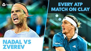 Rafael Nadal vs Alexander Zverev Every ATP Clay Meeting So Far [upl. by Jessabell]