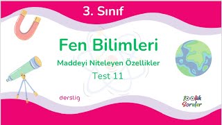 3 Sınıf Fen Bilimleri Maddeyi Niteleyen Özellikler [upl. by Huang]