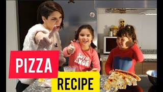 COOKING RECIPES  Lets COOK a PIZZA with Avru amp Delfi [upl. by Fulmis563]