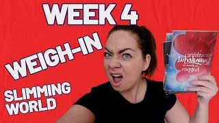 WEEK 4 WEIGH IN  SLIMMING WORLD WEIGHT LOSS JOURNEY [upl. by Anwahsar]