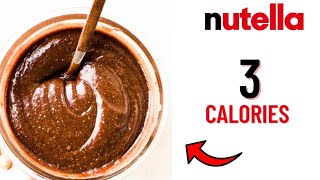 Only 3 calorie NutellaLow Calorie Nutella recipelow carb chocolate spread in calorie deficit [upl. by Tenay]