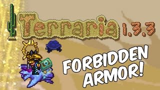 Terraria 133 FORBIDDEN ARMOR  New Mage amp Summoner Set  Cast Sandstorms [upl. by Wycoff]