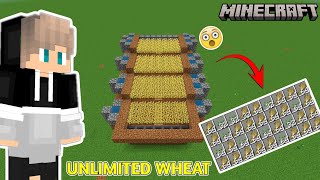 Minecraft automatic wheat farm 😱  Minecraft Auto Wheat farm  Minecraft wheat farm Minecraft farm [upl. by Halueb]