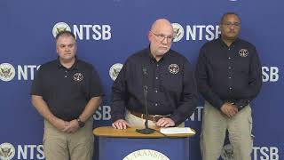 NTSB Media Briefing Member Tom Chapman on the Tanker Truck Rollover Investigation in Teutopolis IL [upl. by Madalena]