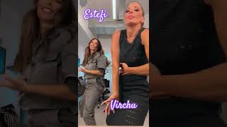 💯 Challenge VIRGINIA GALLARDO Y ESTEFI BERARDI mariabecerra shorts baile youtubeshorts [upl. by Eelam]