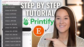 How to Create an Etsy Listing with Multiple Products utilizing Printify [upl. by Tobey]