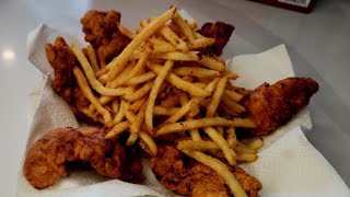 WOW What A Delicious Chicken Tenders And Fries  YESFOODROMEO [upl. by Engis]