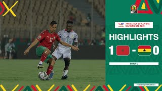 Morocco 🆚 Ghana Highlights  TotalEnergiesAFCON2021  Group C [upl. by Elleina]