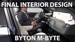 Byton MByte production car interior preview [upl. by Ronile675]