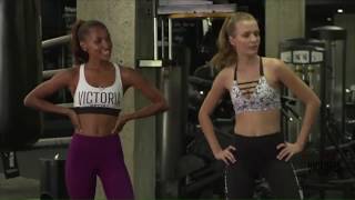 Victorias Secret Train Like An Angel Jasmine Tookes  Josephine Skriver at Dogpound  Full Workout [upl. by Lindahl]