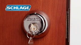 Schlage  Instalación Cerrojo de Seguridad [upl. by Hose269]