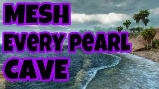 HOW TO MESH EVERY PEARL CAVE ON ARK ASCENDED Ark Survival Ascended [upl. by Nalaf]