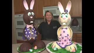 GIANT Chocolate Easter Bunny How to Make HUGE Bunnies Candy Making Video Tutorial Preview [upl. by Lemrahs]