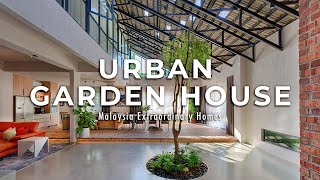 Urban Garden House  Inside an Ultra open Biophilic home transformed from a 40yearold house [upl. by Eelrebmik]