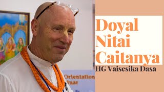 Kirtan Doyal Nitai Caitanya By HG Vaisesika Dasa with Lyrics [upl. by Ramedlav]