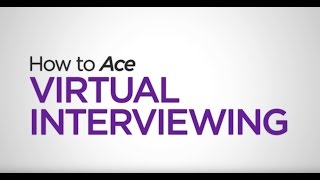 Ace your Virtual Interview [upl. by Eldreeda]