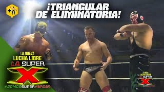 Halcón Suriano Jr vs Travis Banks vs El Negro Negrete  Lucha Completa  La Súper X [upl. by Stanly]