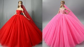 Disney 🤡Princess Doll Makeover  DIY Miniature Ideas for Barbie  Wig Dress Faceup and More DIY [upl. by Suravaj924]