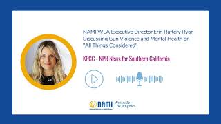 NAMI WLA Executive Director Erin Raftery Ryan on Gun Violence and Mental Health [upl. by Adliwa]