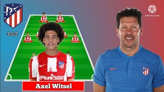 Potential Line up Atletico Madrid With Axel Witsel Next Seasons [upl. by Seuguh]