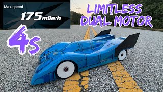 Arrma Limitless 4s 175mph Dual Motor Onyx 8300 Dual 4s Pb [upl. by Tat]