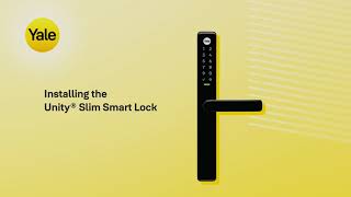 Retrofit Installation of the Unity® Slim Smart Lock [upl. by Mowbray]