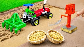 Diy diorama tractor making mini motor water pump science project drcreatorsnp [upl. by Tempa]