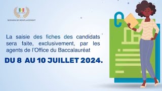 Bac 2024  Inscription pour la session de remplacement [upl. by Sueddaht855]