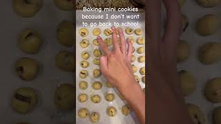 Baking mini cookies 🍪 baking relatable fyp viral [upl. by Edny]