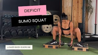 Deficit Sumo Squat [upl. by Noyad]