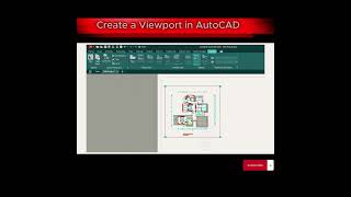 Create a Viewport in AutoCAD drawing tutorial [upl. by Ellinad]