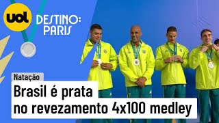 JOGOS PAN AMERICANOS BRASIL LEVA A PRATA NO REVEZAMENTO 4X100M MEDLEY [upl. by Festa799]