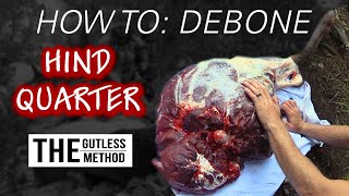 Gutless Method Quartering and Deboning a Hind Quarter How To [upl. by Nivag824]