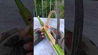 Bamboo Creations with spring Slingshots Bamboo Diy Slingshots Bambooart [upl. by Millda]