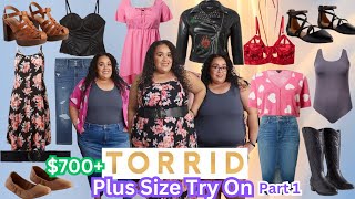 TORRID HAUL 2024Torrid Plus Size Try OnPlus Size Clothing Haul 2024Torrid Shoe HaulTashaStJames [upl. by Yeleak]