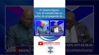 Pr Owona Nguini  quotLes JO transformés en scène dequot [upl. by Naitsirc]