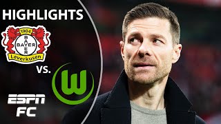 🚨 NEVERKUSEN to ‘NEVERLOSIN’ 🚨 Bayer Leverkusen vs Wolfsburg  Bundesliga Highlights  ESPN FC [upl. by Fulvi]