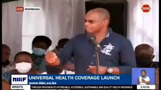 Kilifi governor Amason King powerful speech to President Uhuru during NHIF launch in Mombasa county [upl. by Nesmat675]