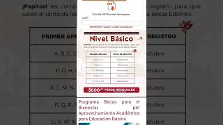 Hoy inicia el registro a la BECA para el BIENESTAR por Aprovechamiento Académico becasbienestar [upl. by Yug482]