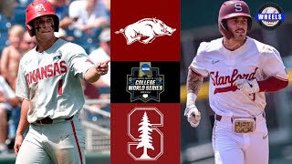 Arkansas vs 2 Stanford  College World Series Opening Round  2022 College Baseball Highlights [upl. by Jake494]