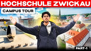 Part 1  CAMPUS TOUR OF HOCHSCHULE ZWICKAU study in Germany [upl. by Assenyl]