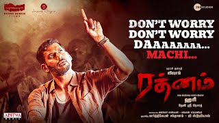 Don’t Worry Da Machi Lyrical Video Tamil   Rathnam  Vishal  Hari  Devi Sri Prasad  Viveka [upl. by Croteau298]