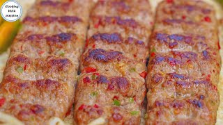 Turkish Kebab  Turkish Adana KebabORIGINAL Recipe With Homemade SKEWERS by Cooking with passion [upl. by Greene]