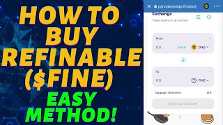 How To Buy REFINABLE FINE Token EASY WAY VIA PANCAKESWAP [upl. by Anrym]