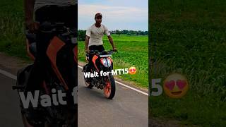 Ktm 250 vs mt 15 wheelie🔥mt15 ktm yamaha [upl. by Burrus]