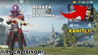 PUBG MOBILE UC Hilesi Kanıtlı Bedava 8100 UC [upl. by Ardnauq811]