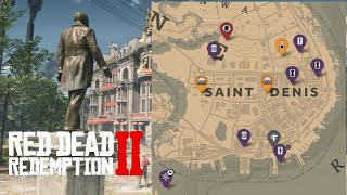 Objetos ocultos en SAINT DENIS Red Dead Redemption 2 [upl. by Halihs]